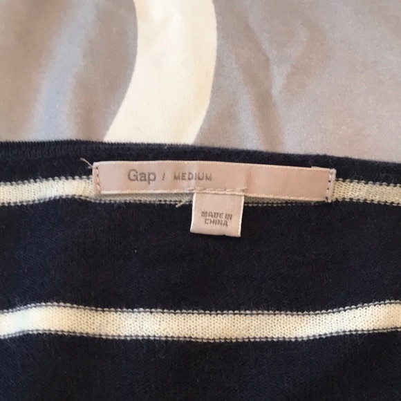 Gap cotton striped draped cardigan pockets size medium - Picture 3 of 8